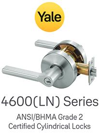 Yale 4600LN Series, ANSI/BHMA Grade 2 Certified Cylindrical Locks