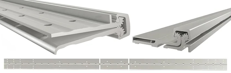 side and front views of PemKonnect™ Modular Hinge