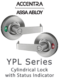 Accentra YPL Series Cylindrical Lock with Status Indicator